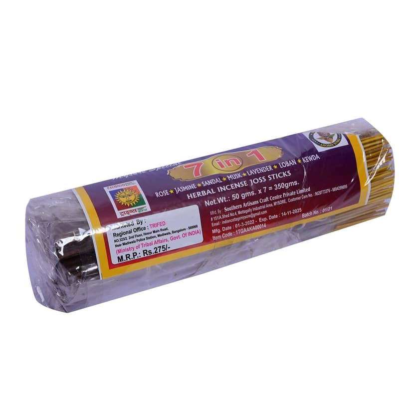 Mysore Special 7 in 1 Herbal Incense Joss Sticks (350 Grams) view 2