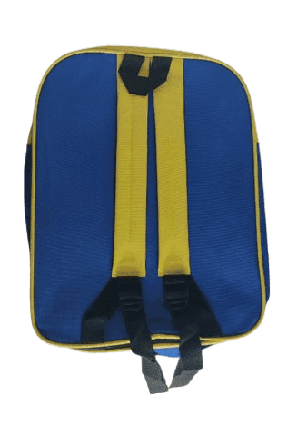 Blue and yellow cartoon character Chhota Bheem printed bag view 2
