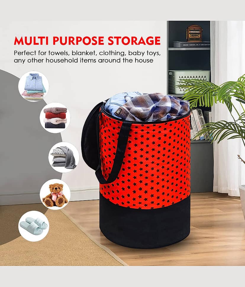 SH NASIMA Red Laundry Bag view 2