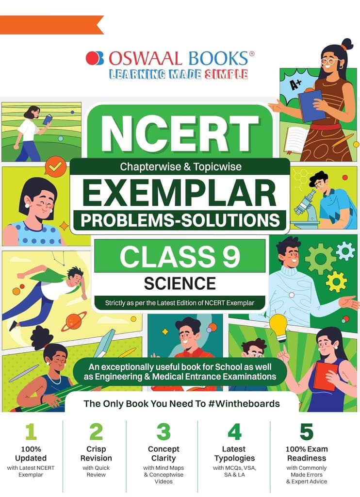 Oswaal NCERT Exemplar (Problems - Solutions) Class 9 Science Book For 2024 Exam Oswaal Editorial Board