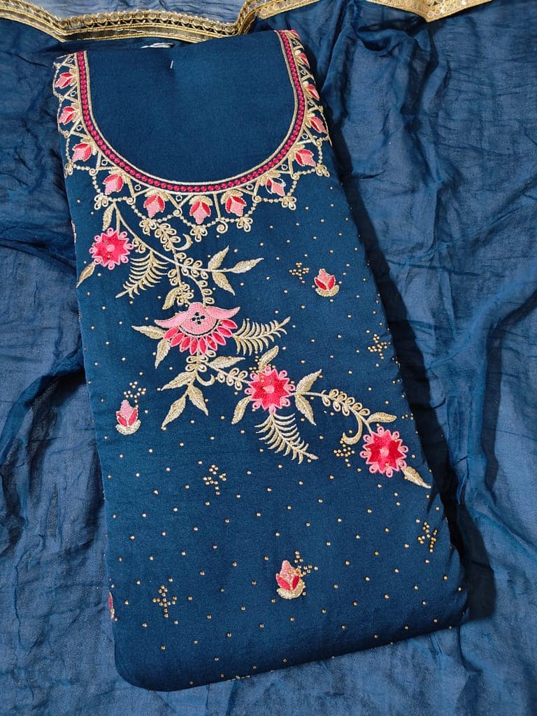 Georgette Dress Material (Unstitched Salwar Suit) view 2