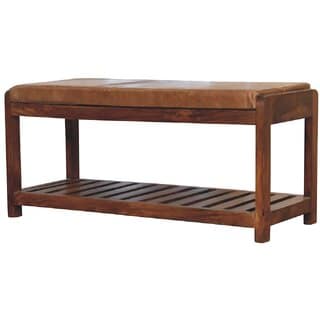 Buffalo Slatted Hallway Bench view 2