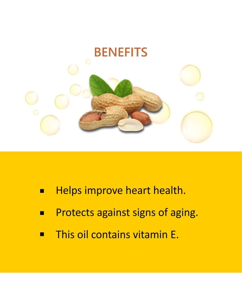 Natureu Wood Pressed Groundnut Oil - 1L, Antioxidant Rich, Transfat Free, 100% Natural view 2