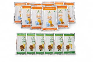 AGRO AURA Instant Sattu Premix Sweet and Masala Salted 100% Pure and Natural No Added Preservatives Travel Friendly Sachets Pack of 20