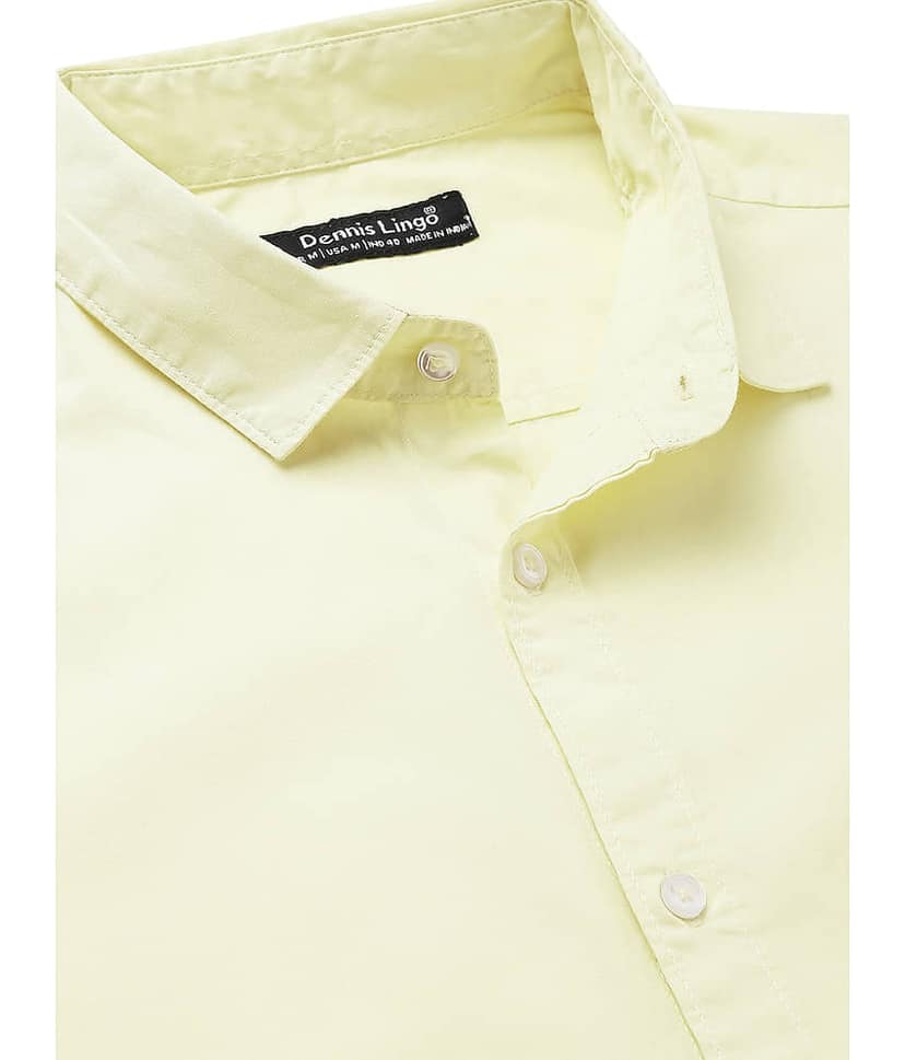 Dennis Lingo - Light Blue 100% Cotton Slim Fit Men's Casual Shirt ( Pack of 1 ) view 2