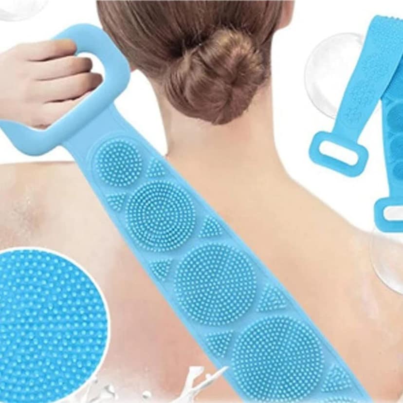 Silicone Body Scrubber/Bath Body Cleaning Belt view 2