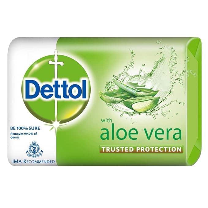 Dettol Aloe Vera Bathing Bar Soap, 100 G