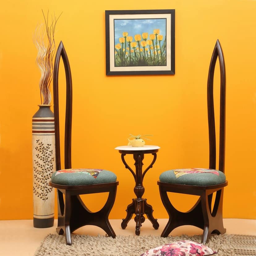 OoNA HELENA AAC300422 Teakwood Lobby Chair