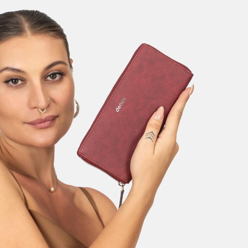 Femme Cherry Red Clutch view 2