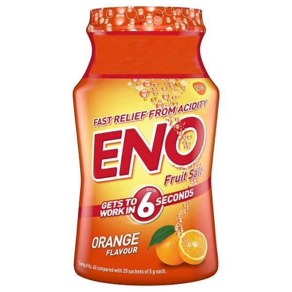 Eno Fruit Salt Orange 100 Gms Jar