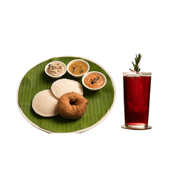 Idli and Vadai plus Beverage