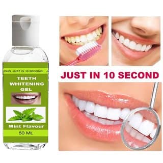 Teeth Whitening Gel Just In 10 Second With Mint Flavour Teeth Whitening Liquid (50 ml)