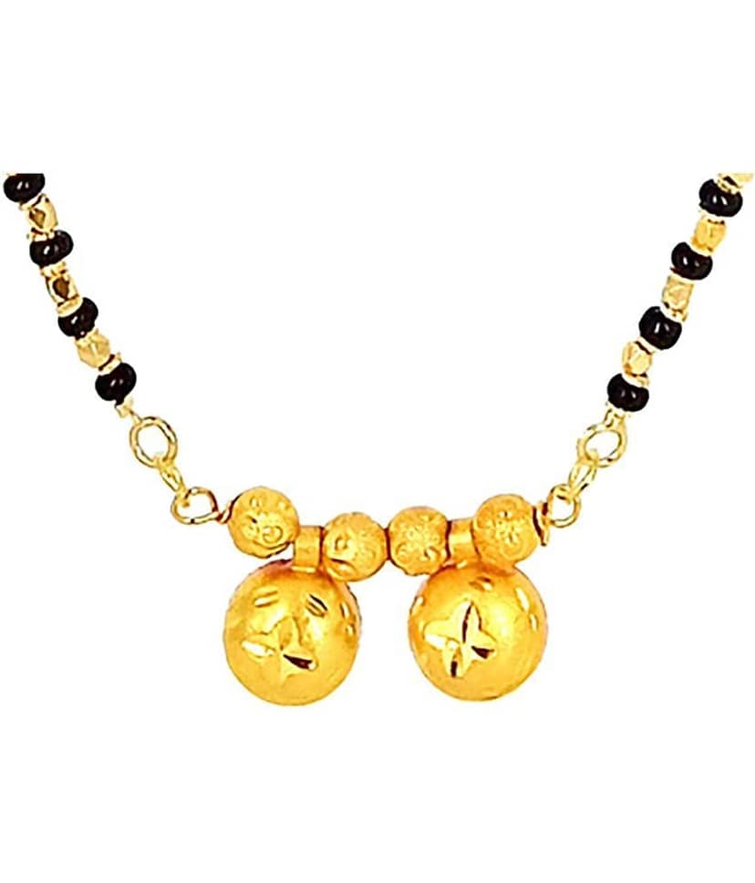 JIPPA - Golden Mangalsutra ( Pack of 1 ) view 2