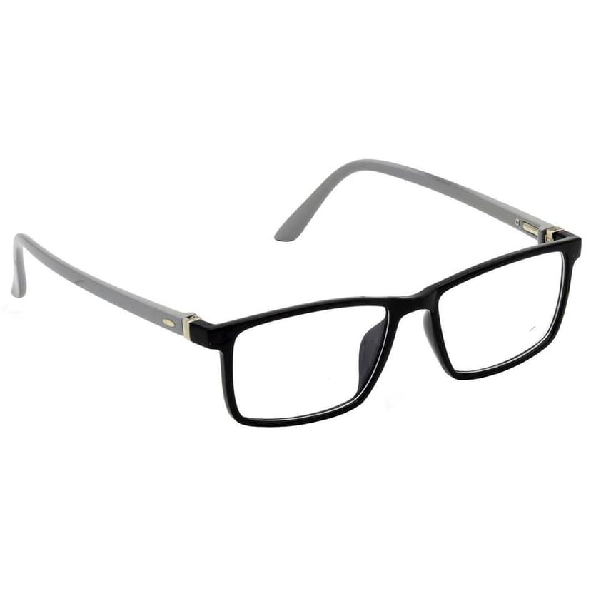 Hrinkar Zero Power Computer Gaming Glasses for Eye Protection with Blue Cut for Men & Women | Black and Grey | HBCT-FRM-BK-GRY-16 view 2