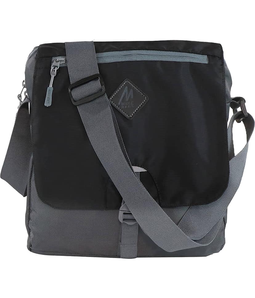 MIKE Black Polyester Casual Messenger Bag view 2