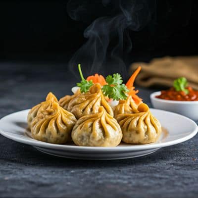Veg Fried Momos (6 Pieces)