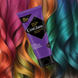 Cosglam Semi Permanent Hair Color For Women Men, (120g, #61 Purple Blue) view 2