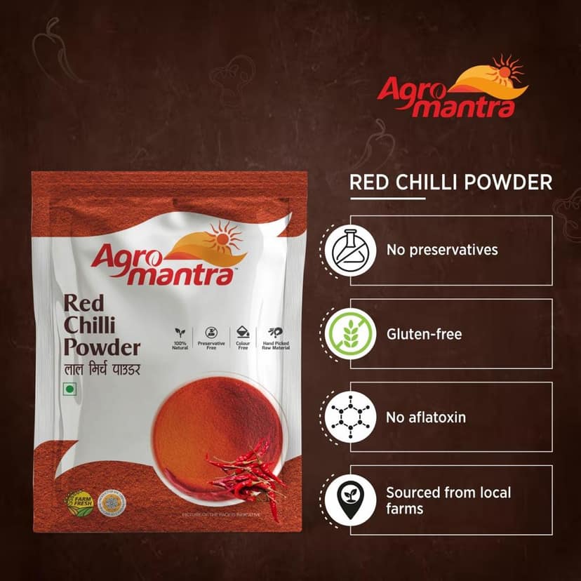 Agro Mantra Red Chilli And Coriander Powder 500gm Each view 2