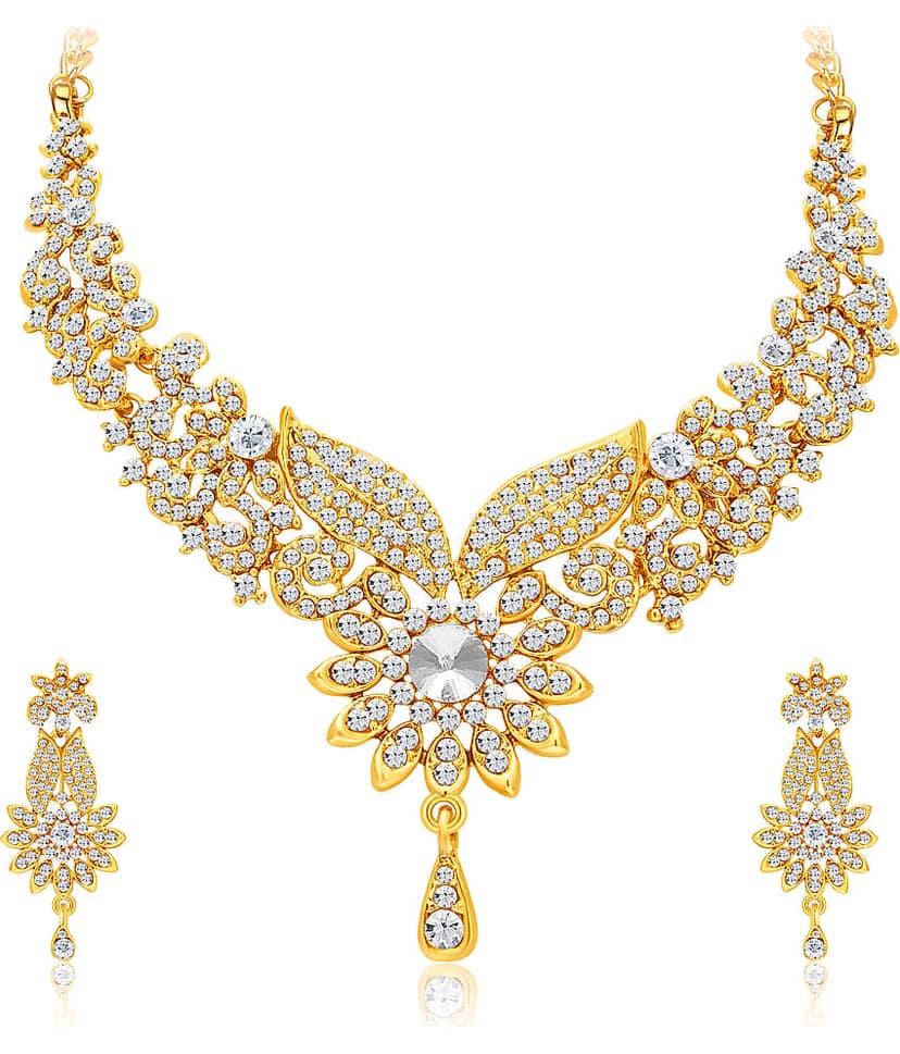 Sukkhi Alloy Golden Traditional Necklaces Set (Pack of 4 ) view 2