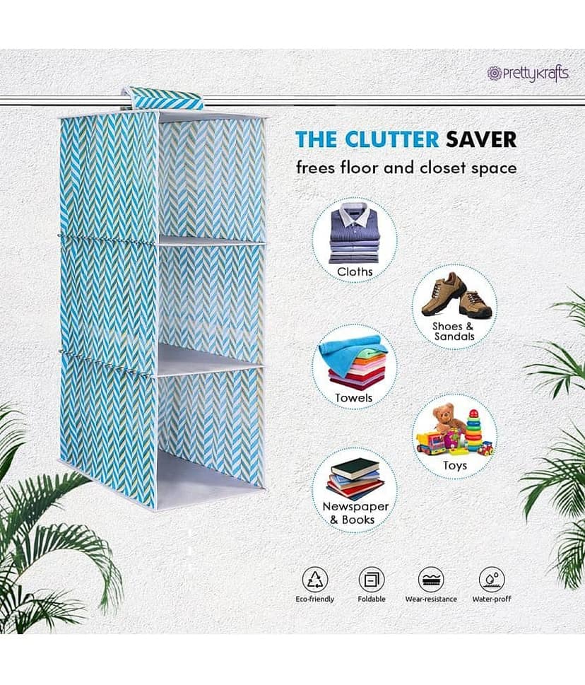 PrettyKrafts - Collapsible Wardrobes ( Pack of 1 ) view 2