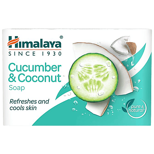 Himalaya Cucumber & Coconut Soap, Refreshes & Rejuvenates Skin, 75 g