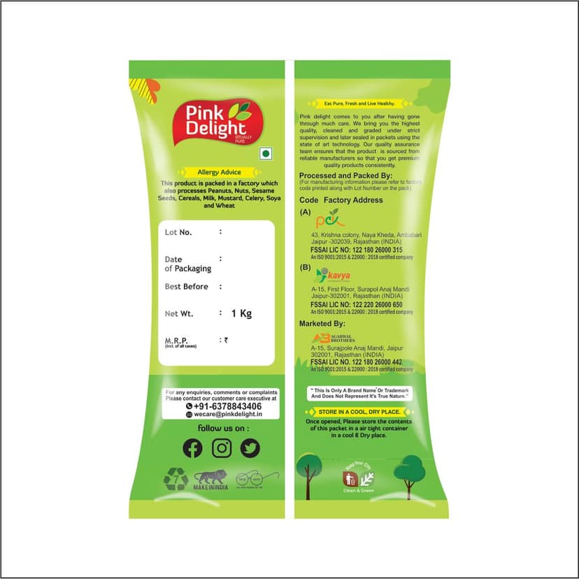 Pink Delight Spices | Lal Mirch Sabut (Red Chilli Whole) | Natural & Organic Whole Spices | 1 Kg Pack view 2