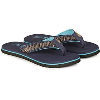 REAL WAY Women Slippers (Navy , 4)