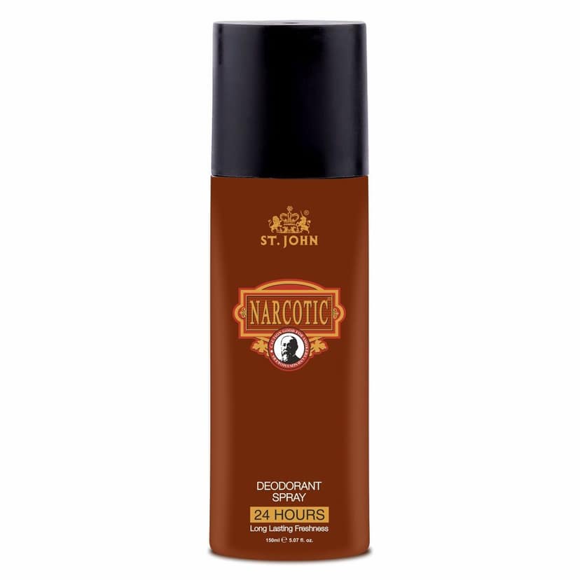 ST.JOHN Deo Narcotic Deodorant Body Spray for Long Lasting Protection 150ml (Pack of 12)