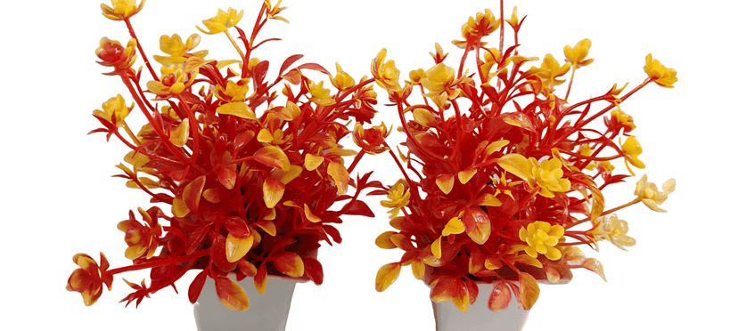 2 Piece Artificial Potted Plant for Home Decor view 2