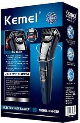 Kemei KM632 Trimmer 30 min Runtime 1 Length Settings (Multicolor) view 2