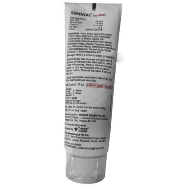 Sebonac Face Wash 75 Gms view 2