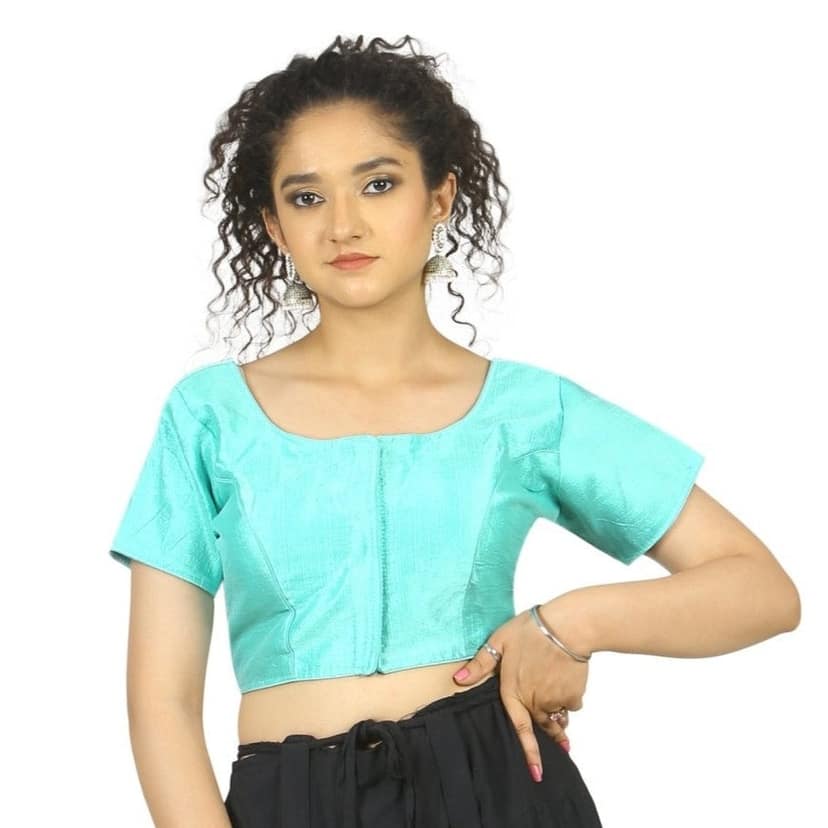 TheHangr Sky Blue Fantom Silk Blouse - 36 view 2
