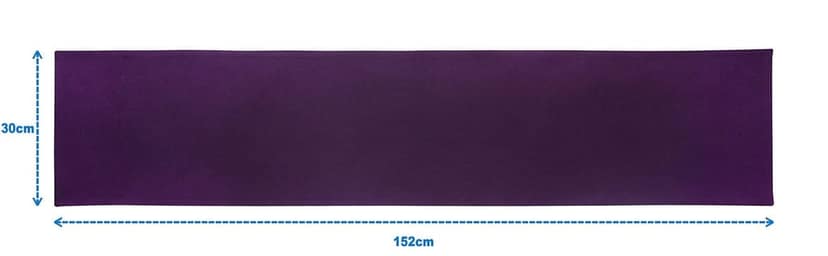 Airwill Cotton Plain Purple Designed Solid Pattern Table Runner Length 152cm (Violet, Pack of 1) view 2