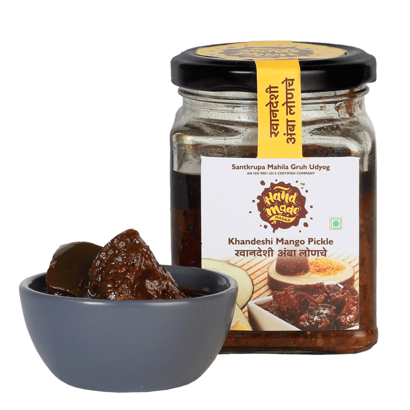 Handmade Masale Khandeshi Mango Pickle - Authentic Taste of Maharashtra view 2