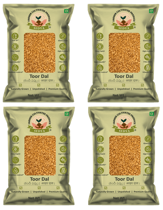 Sedya Unpolished Premium Toor Dal | Protein-Rich & Fresh | 2kg
