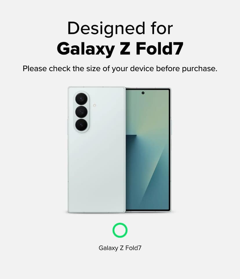 Samsung Galaxy Z Fold 7 Transparent Protective Back Cover view 2
