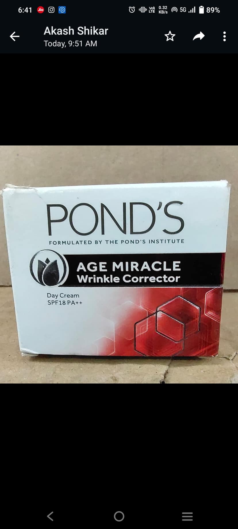 Ponds age miracle wrinkle corrector