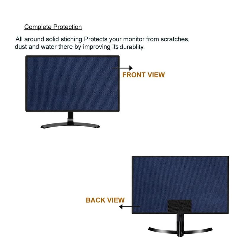 PalaP Super Premium Dust Proof Monitor Cover for Samsung 21.5 inches Monitor (Grey) view 2