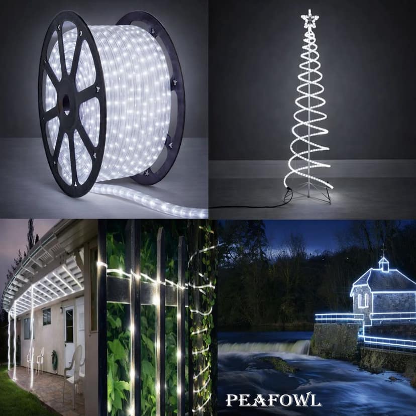 SPARKWORLD Waterproof LED Rope Light Bright White Decorative Lighting for Festivals, Events, Indoor & Outdoor Home Decoration (Pack of 1) | Size: 5 m view 2