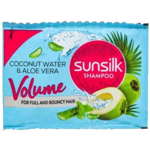 Sunsilk Hair Shampoo Coconut Water & Aloe Vera Volume Rs.3/-