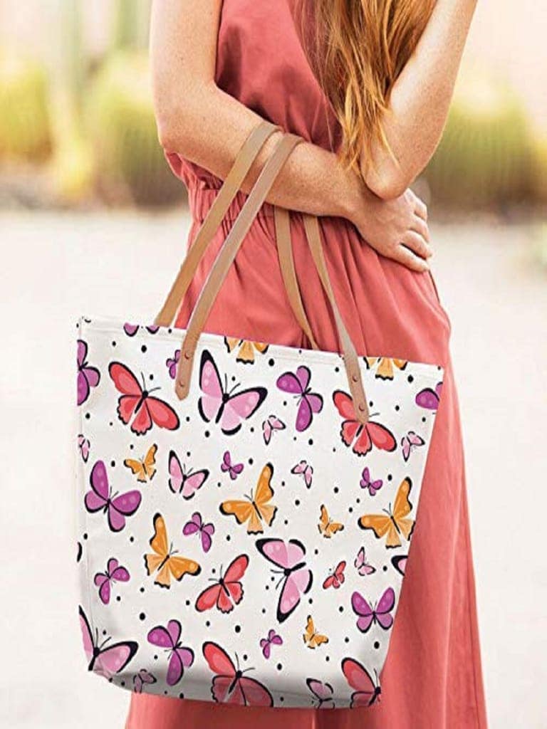 Lychee bags Women Printed Canvas Tote Bags view 2