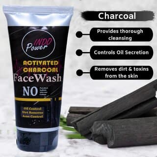 Indopower Add5 -activated Charcoal Facewash 100g.