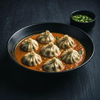 Veg Momo Makhni Gravy