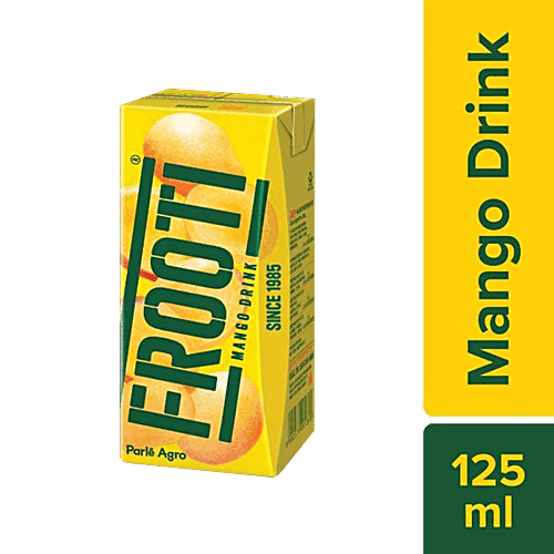 Frooti Drink - Fresh 'N' Juicy Mango, 125 ml Tetra