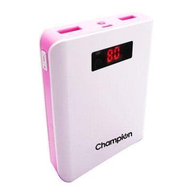 Champion Z-10 10400mAh Digital Power Bank - High-Capacity Portable Charger with LED Display ( Multicolor)