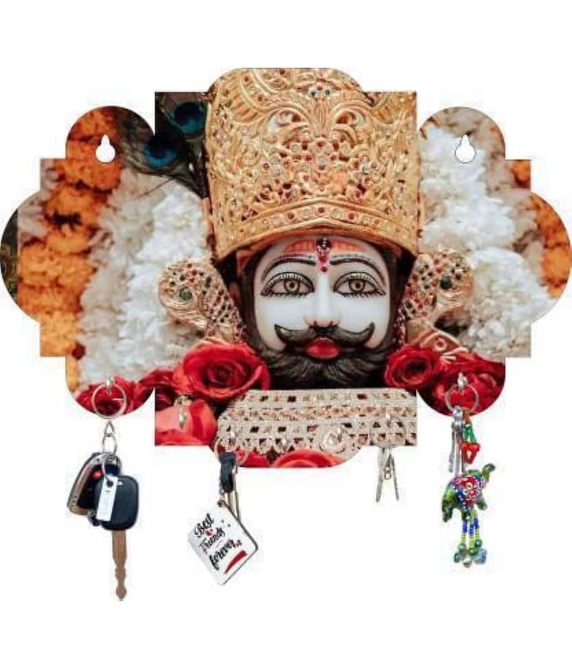 Arpita Crafts Brown Wood Key Holder - Pack of 1