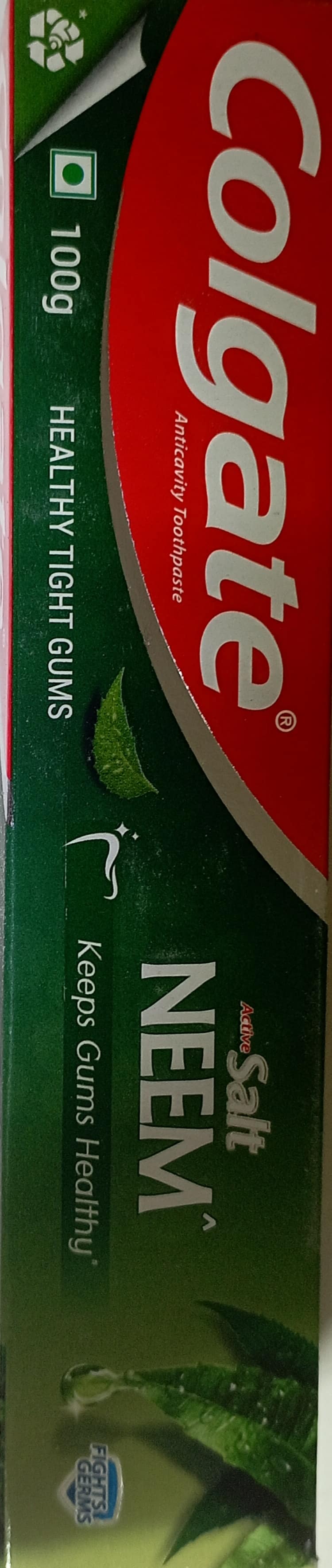 Colgate active salt neem keeps gums healthy