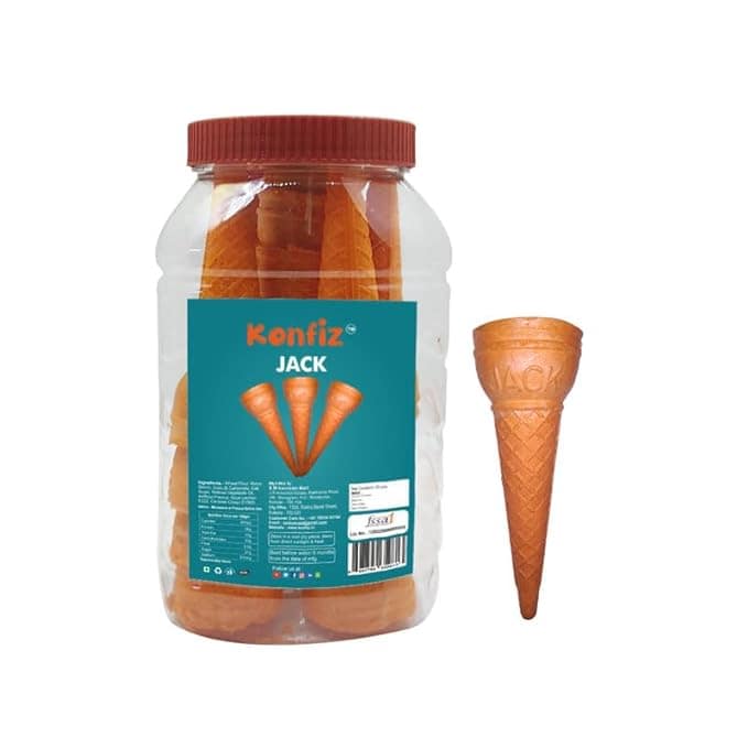 Jack Ice Cream Cones, 70 ml Cone Each - 20 Pcs