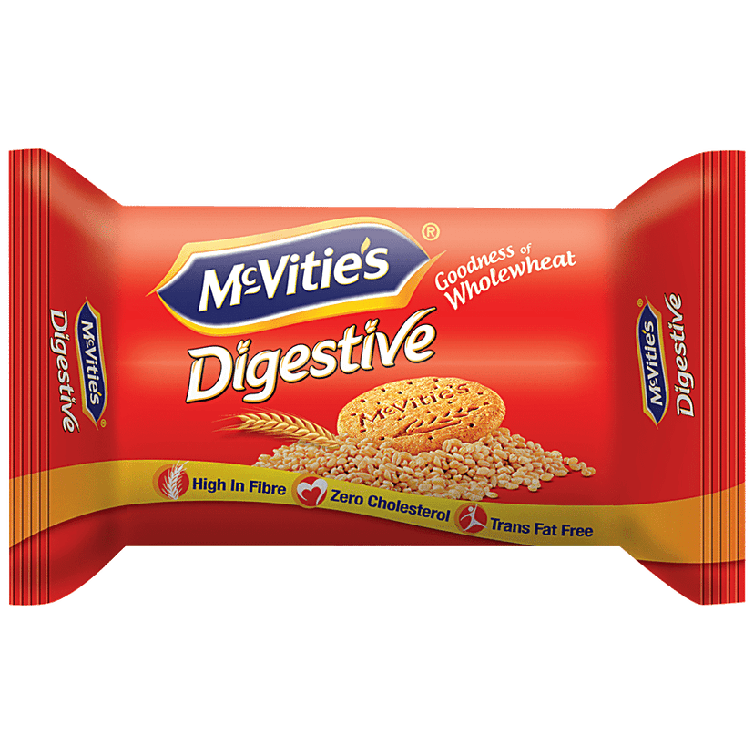 Mcvities Digestive High Fibre Biscuits - Goodness Of Wholewheat, 100 g Pouch
