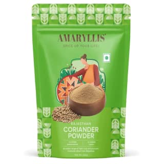 AMARYLLIS Coriander Powder 250g (Dhania), Pure & Aromatic Indian Spice, Enhances Curries, Gravies & Masalas, Rich in Nutrients & Antioxidants, No Added Colors or Preservatives, Rajasthan Orig